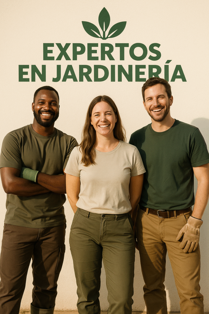 equipo expertos en jardinería